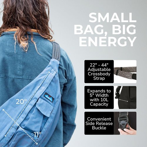 KAVU Rope Bag - Sling Pack for Hiking, Camping, and Commuting