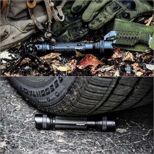 Energizer TAC-R 700 LED Tactical Flashlight, Bright Rechargeable Flashlight for Emergencies and Camping Gear, Water Resistant EDC Flashlight, USB Cable Included, Pack of 1