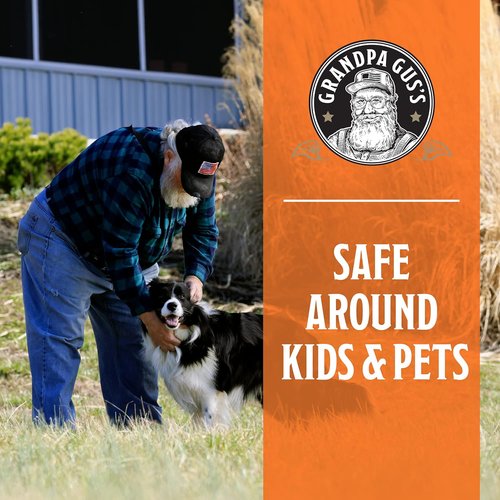 Grandpa Gus's Natural Tick Repellent Spray with Essential Oils - for Humans, DEET-Free, Up to 8 Hours of Protection, Camper Essentials, Safe Around Kids and Dogs, 4 oz (Pack of 2)