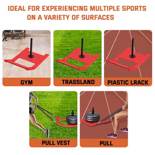 2025 Upgrade Weight Sled for Training - Heavy Duty Football Sled for Lineman, Sled Pull Workouts, Speed & Strength Training, Football Blocking Sled, Running Sled for Athletes, Weighted Sled for Outdoor & Indoor Workouts