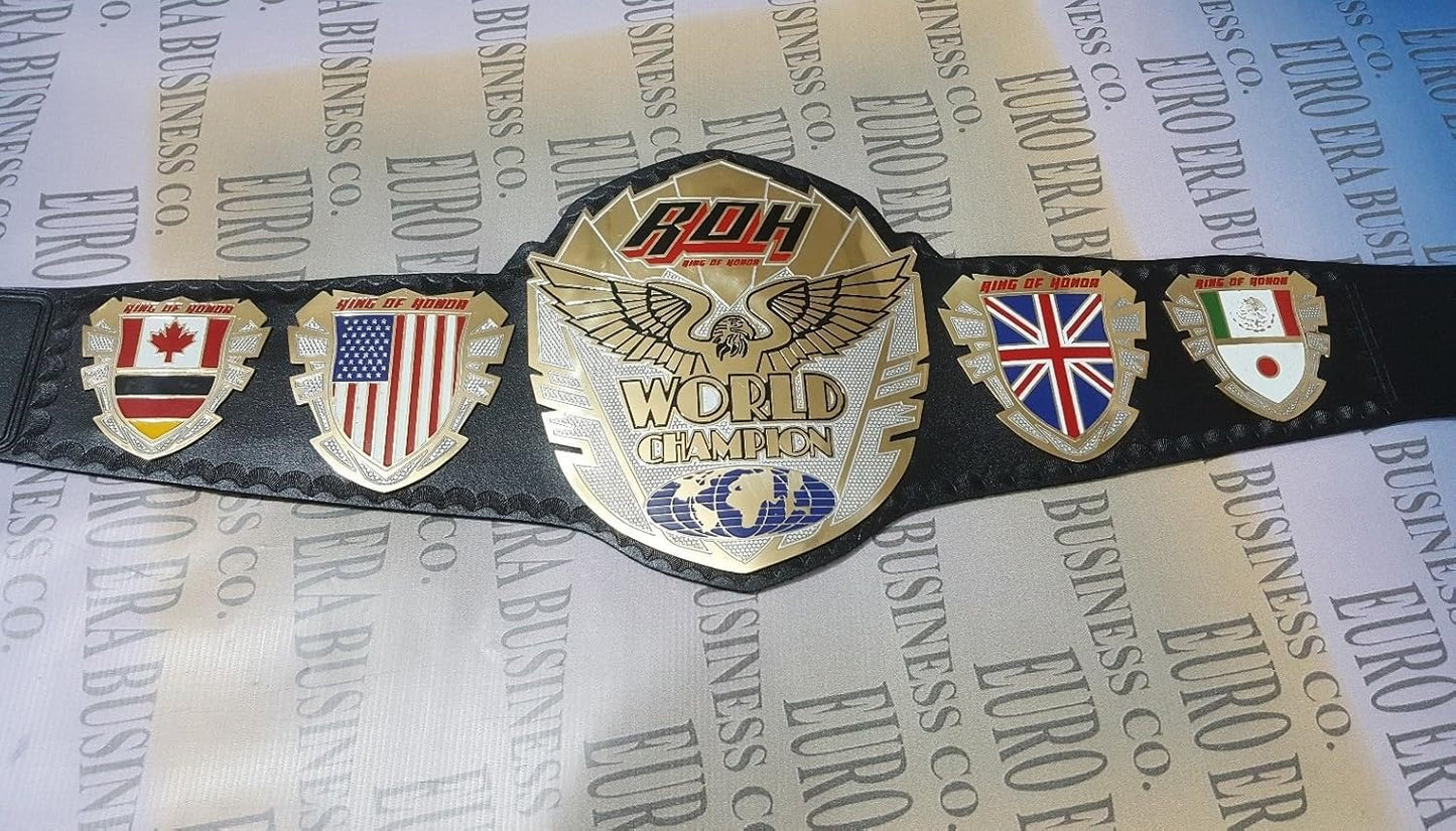 New ROH Championship Belt, Adult Size & Metal Plates