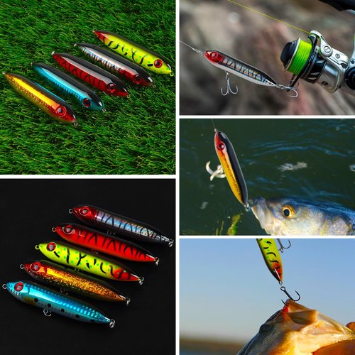 VATEICO Catfish Float Rig Rattling Line Float Rig Lure Demon Dragon Stye Peg for Santee Rig Circle Hooks Rig Fishing Wire Leader with Snaps (10pcs Lures), 3.94inch