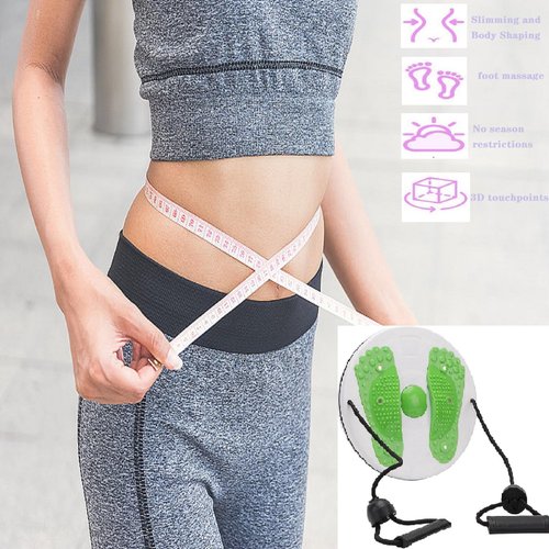 Waist Whisper Ab Twist Waist Disc Board,Waist Slimming Balance Board Exercise with Massage Foot Sole- Home Fitness Gym for Weight Loss/Cardio Exercise/Body Shaping