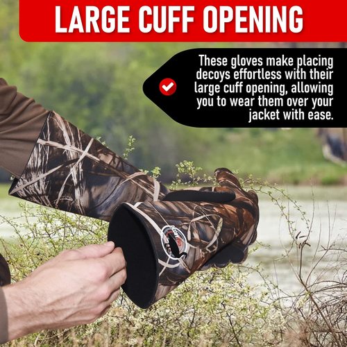 Decoy Gloves Waterfowl Insulated, Wader Gloves Duck Hunting Accessories and Gear, Hunting Gloves for Men Cold Weather, Waterfowl Gloves, Waterfowl Gloves Waterproof Camo Gloves for Men Hunting