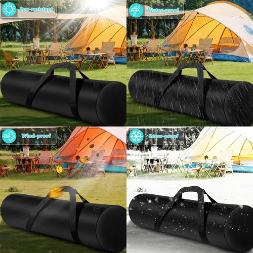 Kovshuiwe 2 Pack Replacement Bag 39.4 Inch for Camping Chair, Large Folding Chair Carry Bag Nylon Storage Tent Bag with Handle Strap for Travel Outdoor Camping Sports-39.4x10x10inch（Only Bag）