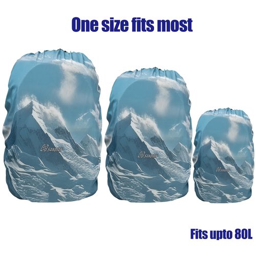 SANDIAN, All Backpack Rain Cover, Stretch Fits Most 25-80L Capacity, Strong TPU Coated, All Weather Resistant, Anti-Slip, Lightweight, Universal Fit with Plastic Stopper (Conqueror)