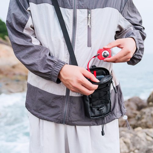 Military Backpack Shoulder Strap Pouch Holder,Tactical Phone Carrying Pouch Crossbody Holsters for iPhone 17 16 15,Backpack Mount Bag for Phone GoPro Hero13 12 DJI Action 4 5 Pro Fits Hiking Climbing