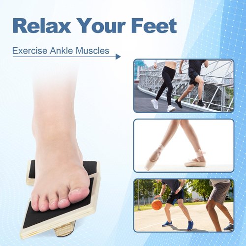 DiDiBirDi 2 PCS Ankle Balance Board Set，Ankle Foot Strengthener Exerciser - Rotatable Stability Trainer with Textured Surface for Exercise & Coordination