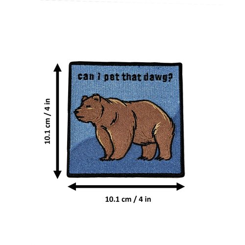Dawg, FILSEF Morale Patch, Meme Patch, Morale Patch, Military Patch, Hook and Loop, Tactical Backpack, Murph, Veteran Owned, Red, FP-105