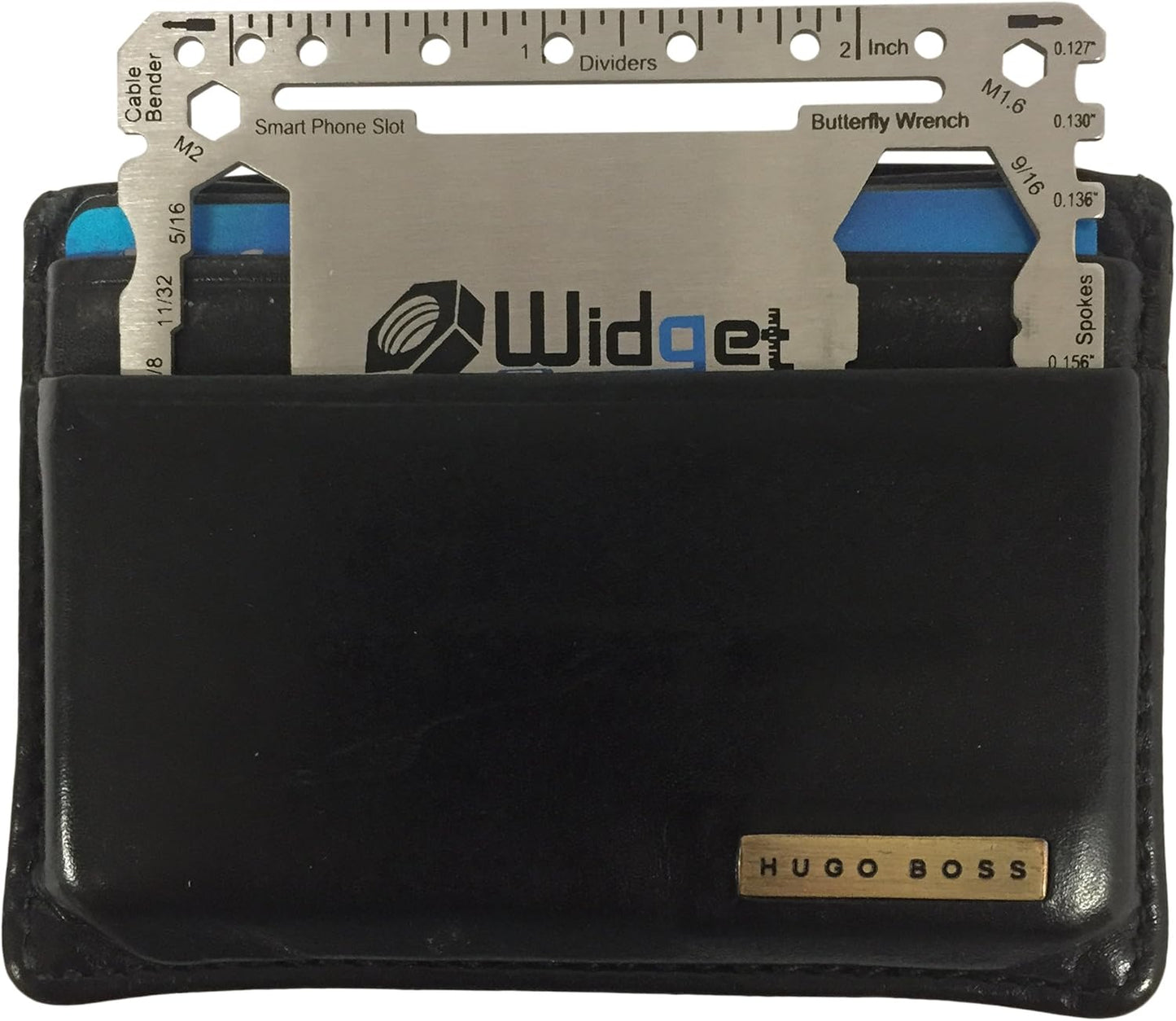 W4W, Multi purpose survival Pocket tool - Stocking Stuffers for Men Great Christmas gifts - Credit Card Wallet Size Ninja Multitool - 43 in 1 (Black)