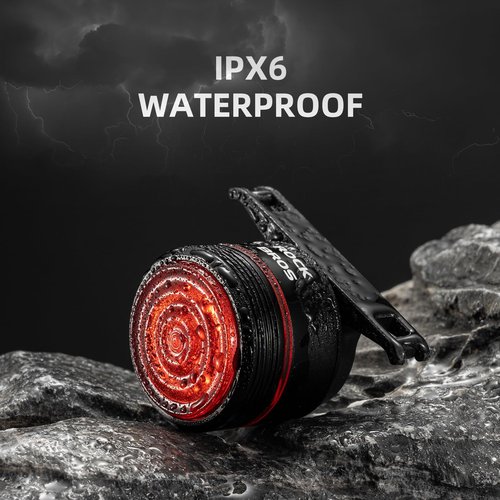 ROCKBROS Bike Tail Light Smart Brake Sensing Rear Bike Light Led Bike Lights,Type C USB Rechargeable,IPX6 Waterproof Bike Light for Night Riding