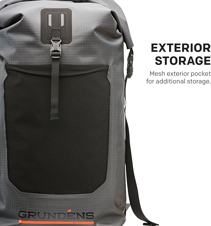 Grundéns Bootlegger Roll Top Backpack | Waterproof, 30L, Anchor