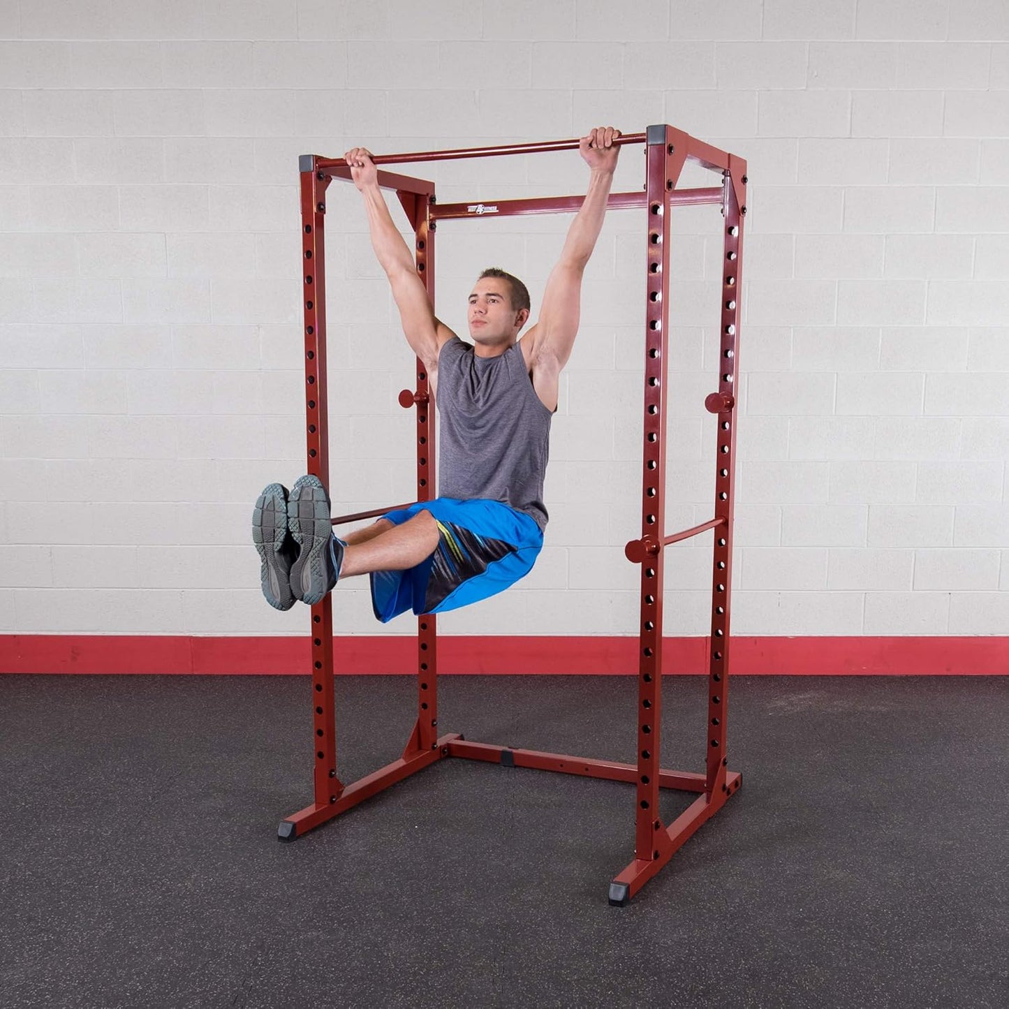 Power Rack for Home Gym - 14-Gauge Steel, 500lb Capacity, Chin Bar & 23 Safety Bars