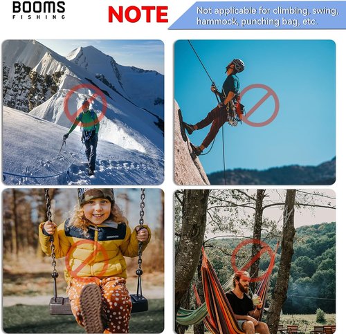 Booms Fishing CC1 Multi-Use Carabiner Clip, 6 Pack Small Caribeener Clips, Mini Keychain Caribeaner Clip 2 inch, Aluminum D Ring Carabiners, Multi-colored
