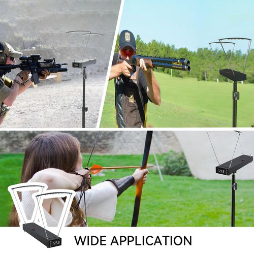 SC2000 Ballistic Chronograph for Rifle Shooting: Precision Speed Tester with FPS MPS Readings LCD Screens for Archery Arrow Bow