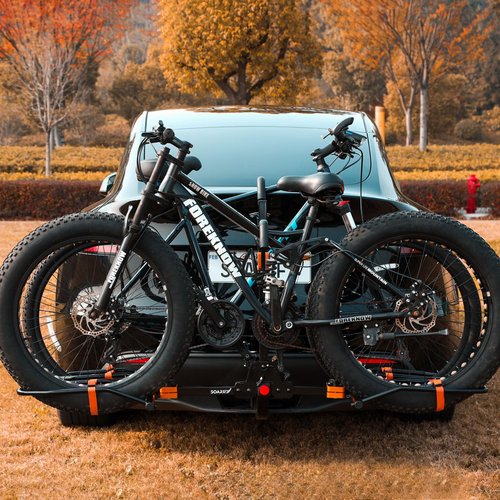 Soarify Platform 2 EBike Rack for Car Hitch Bike Rack for SUV RV Trucks Carrier Bicycle Car Racks 2-inch Receiver (Ebike Rack)