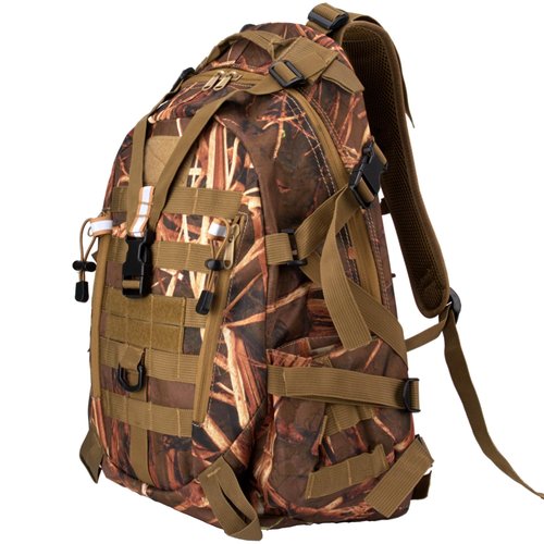 Waterproof Camo Hunting Backpack for Men, Pack Bag With Gear Accessories, Day Pack for Bow, Fishing, Hiking, Outdoor