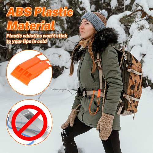 Molain Emergency Whistles with Lanyard Safety Whistle Survival Shrill Loud Blast for Kayak Life Vest Jacket Boating Fishing Boat Camping Hiking Hunting Rescue Signaling Kids Lifeguard Plastic 2PCS