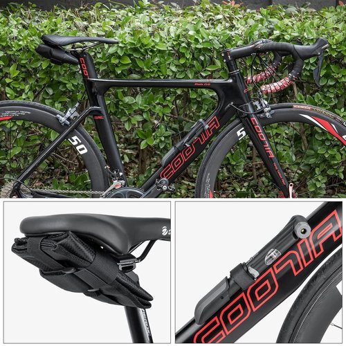 Bicycle Repair Tool Kit with Bike Pump & Saddle Bag - Bike Tool Kits for Repair and Maintenance at Home or on the Road - Bike Tire Repair Kit