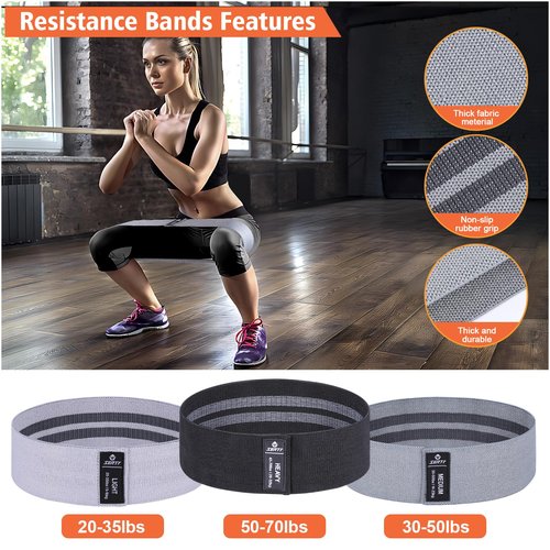 SERTT 12Pcs Foam Barbell Pad Set for Squats, Hip Thrust Pad Gym Essentials Set for Workout, 1 Gym Pad, 1 Carry Bag, 2 Lifting Strap, 2 Ankle Cuffs, 3 Ankle Risistance Band, 3 Hip Resistance Bands