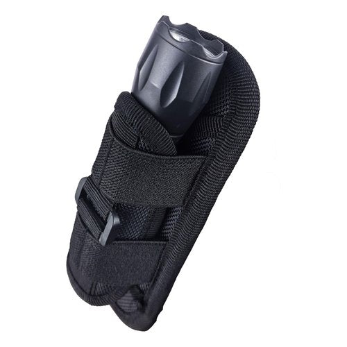 Tactical Flashlight Holster, Flashlight Pouch, Tactical Flashlight Carrying Case for Duty Belt Police Safety Belt with 360 Degree Swivel Clip