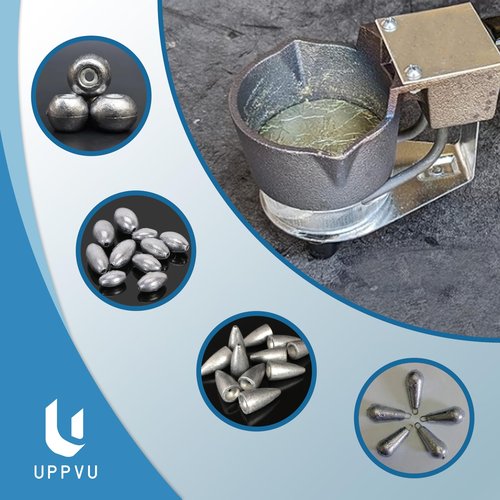 Pure Lead Ingots with 99.9% Purity, used to Lead Bullets Casting, Fishing Sinkers, Fishing weights (4 Pounds)