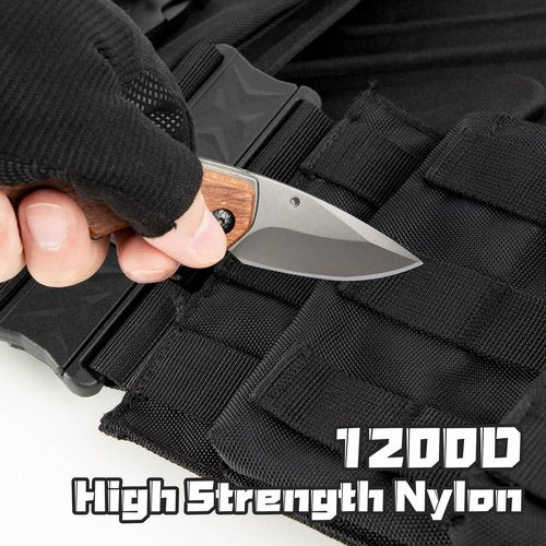 Jueachy Weighted Vest for Men: Quick Release Lightweight Adjustable Breathable Outdoor Vest for Sport