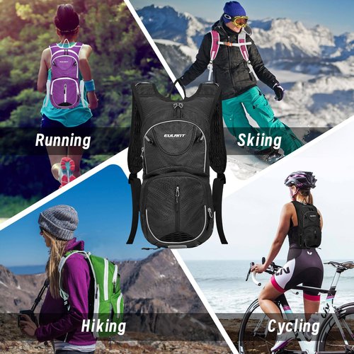 EULANT Running Backpack, Small Waterproof Daypack for Hiking Cycling Camping Walking Jogging, Water Backpack for Women Men