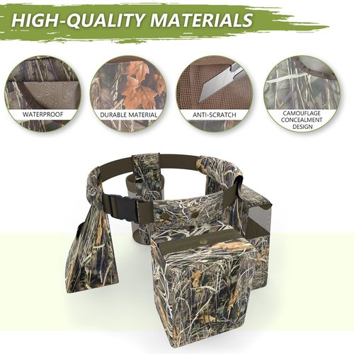 Dove Hunting Belt, Adjustable Field and Game Bag, Costomize Dove Belt with Shotgun Shell Pouch & Water Bottle Carrier, Hunting Accessories for Shooting, Dog Training, Fishing