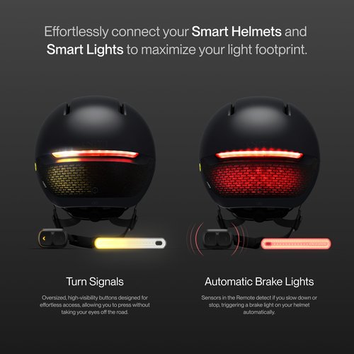 UNIT 1 Turn Signals Remote | USB-C Rechargeable | Compatible with All U1 Devices | Magnetic Mount | Automatic Brake Lights & Turn Signals | iOS & Andrioid App-Connected | Handlebar Controller