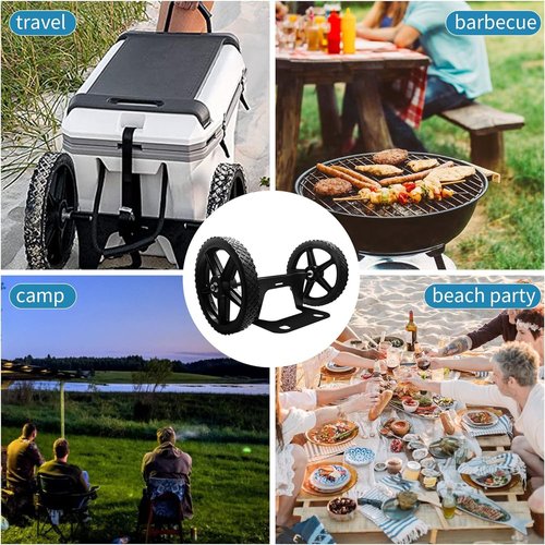 Cooler Wheel Kit for Yeti/RTIC/Igloo Cooler Carts - Universal Heavy Duty Wheel Kit