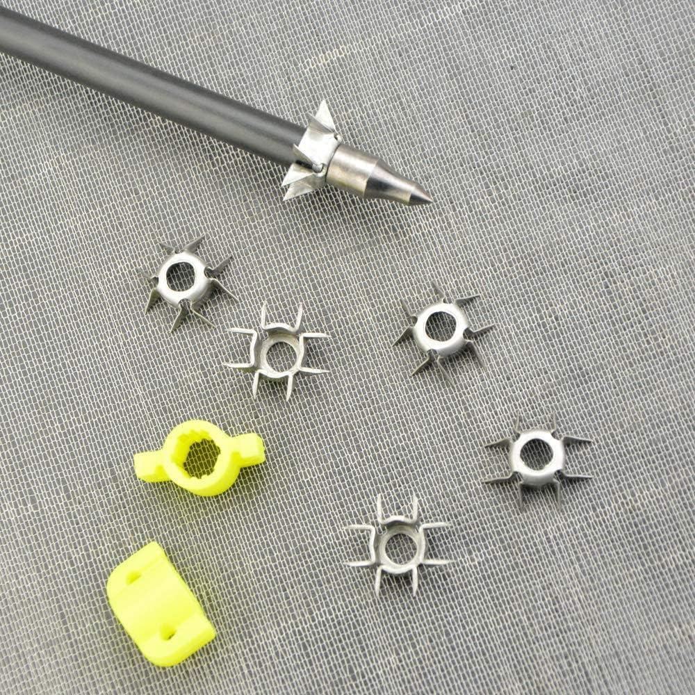 ZSHJG 8 Paw Judo Blunt Tip Archery Judo Broadheads 25 Grain Hunting Small Game Arrow Heads Paw Point for OD 6.2mm Arrow Shaft Hunting Shooting Target 12/24pcs