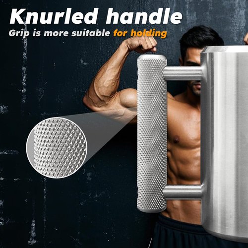 BGIORI Heavy Mug 18LB 10 oz Stainless Steel Dumbbell Cup Exercise Water Cup Super Heavy Weight Fitness Training