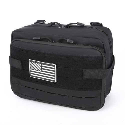 Korialia Tactical Pouch Large Molle Bag: EDC Gear Pouches, Expandable Accessories Organizer, Medical Pocket, Traveling Bags