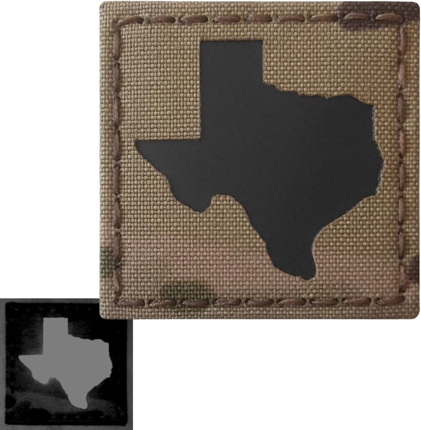 Texas Infrared IR 2x2 Lone Star Tactical Morale Hook Patch (Multicam)