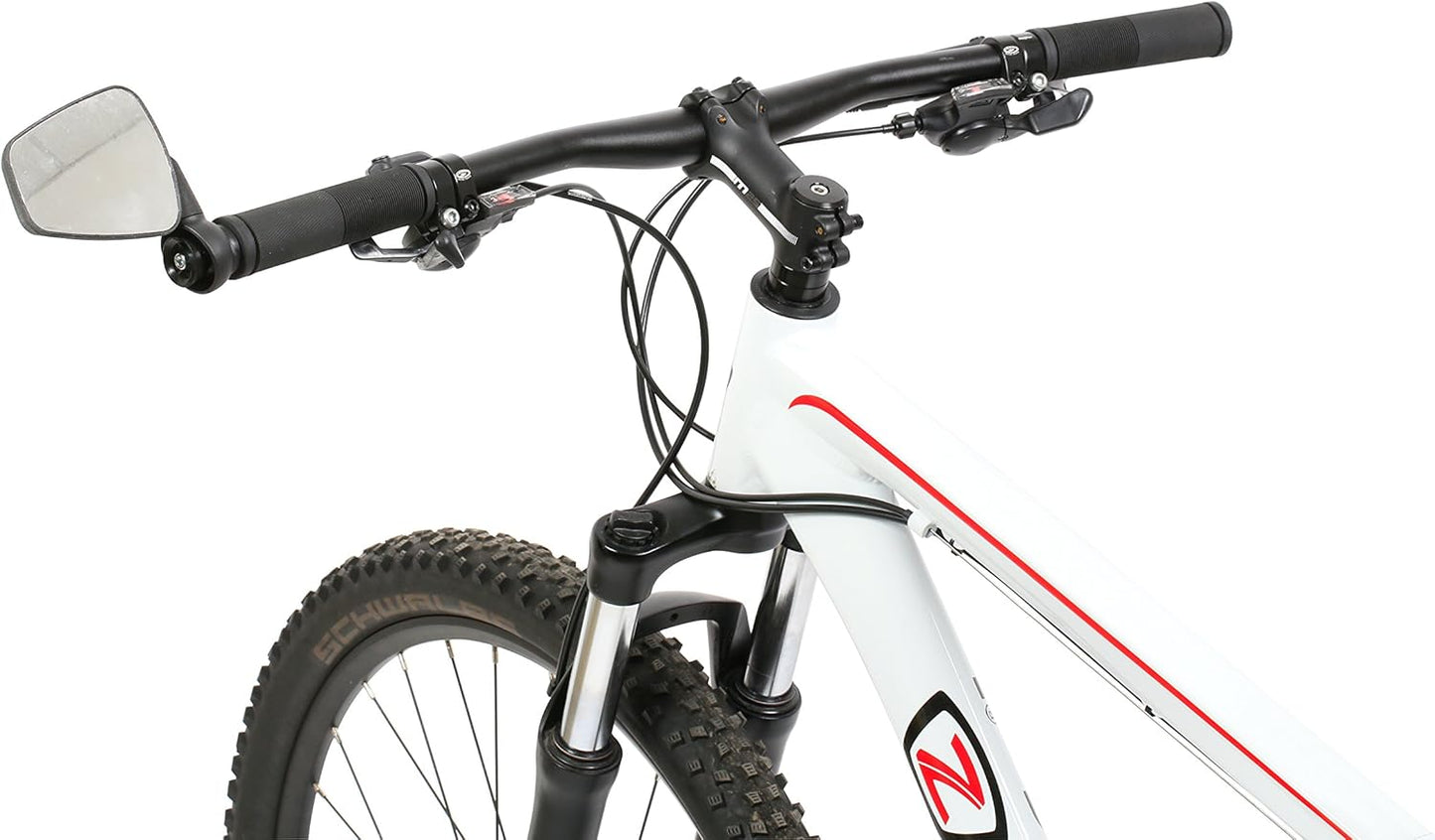 Zefal Dooback 2 Left Bike Mirror – 56 cm2 Chrome ABS Convex Mirror, Foldable, 3D Adjustable, 8-Notch Positioning – For Straight & Curved Bar Ends, eBike Compatible – 76g
