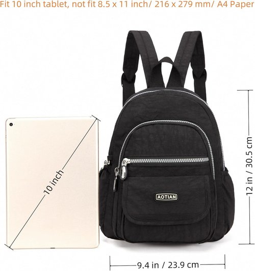 AOTIAN Mini Nylon Women Backpacks Casual Lightweight Small Daypack for Girls