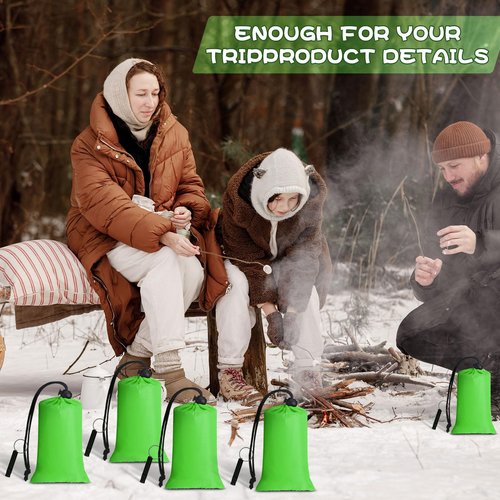 Qunclay 6 Set Emergency Sleeping Bag Portable Bivy Sack with Whistles Thermal Waterproof Survival Bag Foldable Lightweight Emergency Supplies for Outdoor Travel Camping Hiking(Green)