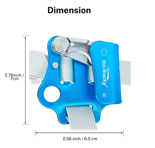 Ito Rocky Foot Ascender Riser - Rope Climbing Equipment for SRT Climbing & Tree Arborist Climbing Device
