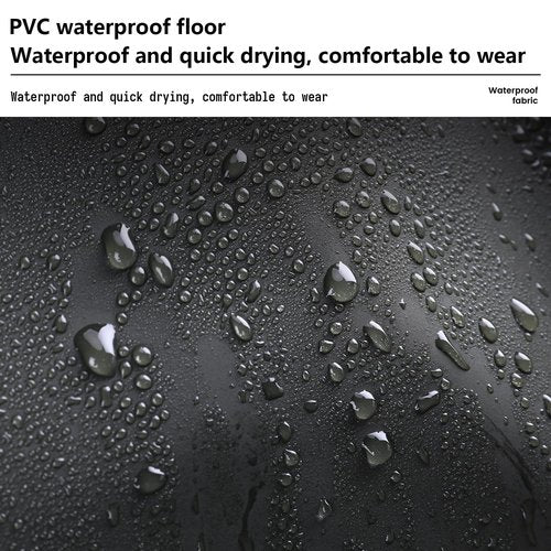 Waders with Boots for Men PVC Waterproof Fishing Hunting in Surfing Snow Removal Disaster Prevention Car Washing (black, M9/W11)