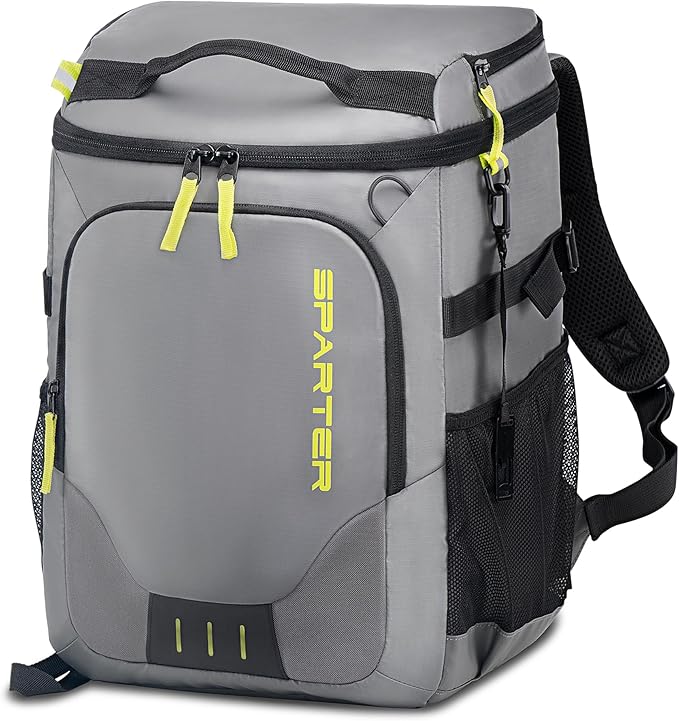 Backpack Cooler Insulated Leak Proof 30/45 Cans, 2 Insulated Compartments Thermal Bag, Portable Lightweight Beach Travel Camping Lunch Backpack for Men and Women