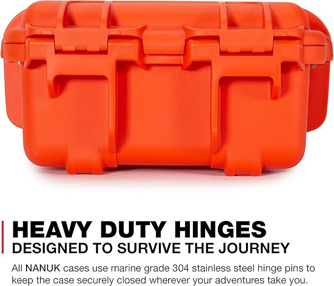 Nanuk 905 Waterproof Hard Case with Padded Dividers - Orange (905-2003)