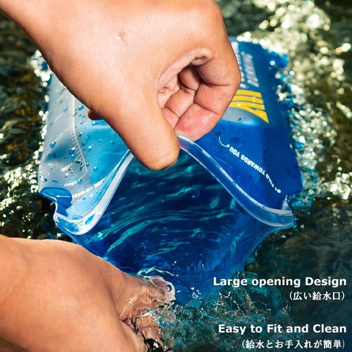 TPU Hydration Bladder, 1.5L, 2L, 3L Capacity, BPA Free, for Running, Hiking, Climbing, Cycling (TPU-1, 2L)
