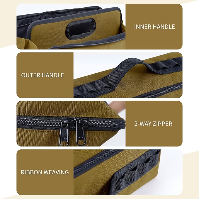 Naturehike Folding Tool Bag, Multifunctional Tool Storage Bag, Zippered Duffel Bag, Water Repellent Tool Origanizer