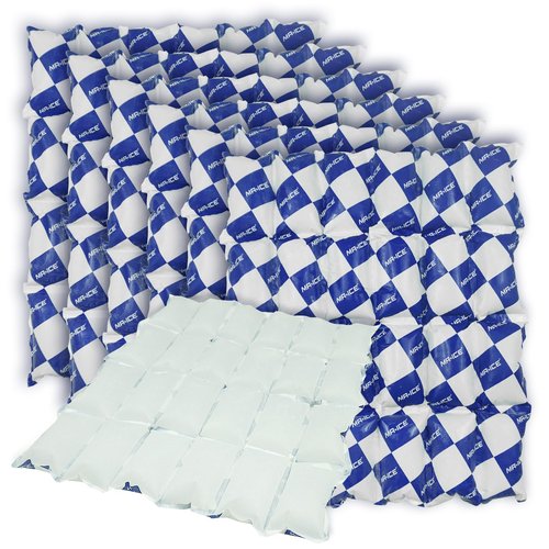 Shipping Cold Packs Dry Ice Packs for Shipping Frozen Food - Freezer Packs for Coolers - Keep Food Fresh and Beverage Cold - Long Lasting Ice Packs - 24 Cells Each, 6 Sheets