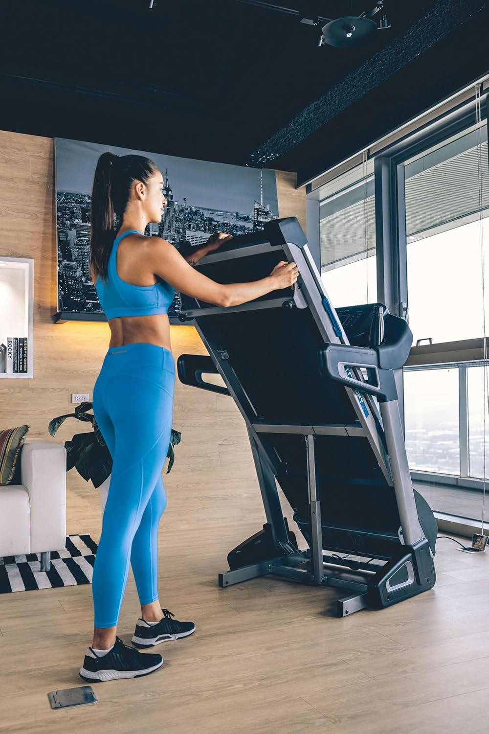 XTERRA Fitness Sport Series Premium Folding Smart Treadmill, Handlebar Speed and Incline Controls, Large XTRASoft Cushioned Running Deck, Built-in FTMS-Enabled Bluetooth with XTERRA+ Fitness App