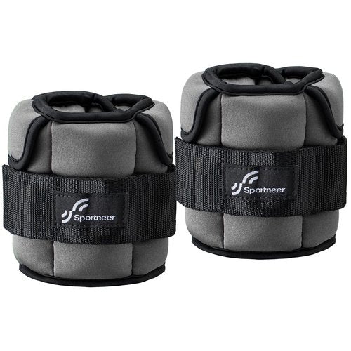 Sportneer Adjustable Ankle Weights for Women and Men：1 Pair 1 2 3 4 6 7 8 10 lbs Upgraded Easily Adjustable Leg Weight, Weighted Wrist Weight Strap for Gym, Fitness, Workout, Walking, Dancing