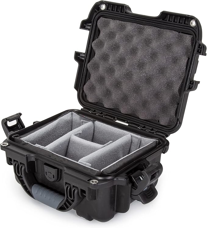 NANUK Small Series 905 Lightweight NK-7 Resin Waterproof Protective Case with Padded Dividers for Point & Shoot Camera or Binoculars, Black