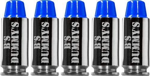 B's Dry Fire Snap Caps - A.K.A. B's Dummy's - Dummy .40 S&W Training Caps (5 Pack) (Blue Nickel)
