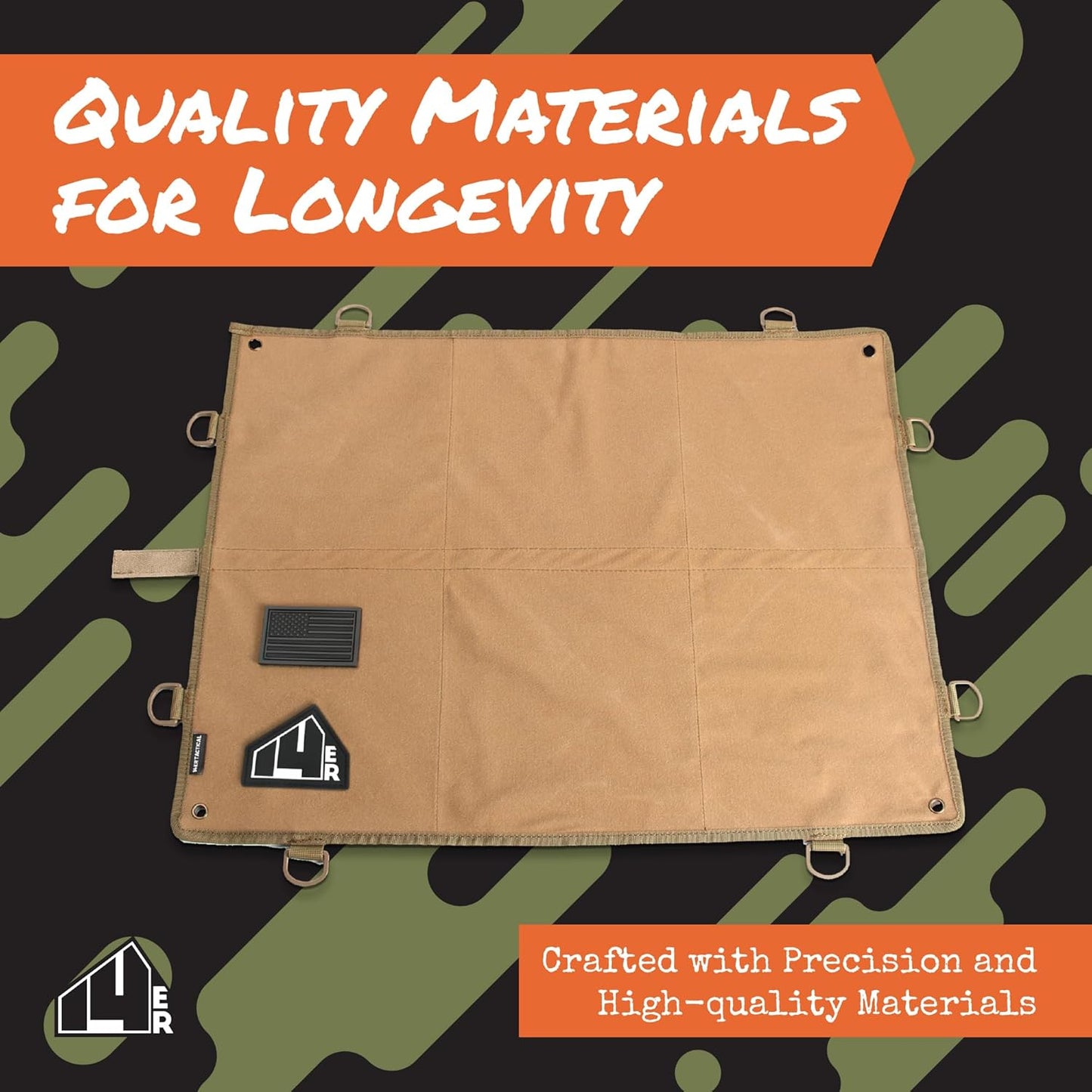 Patch Display Board | Patch Panel Board for Patches, Collection Patch Holder | Patch Wall Display Hook and Loop Panel | Morale Patch Board, Military Patch Display (Black)